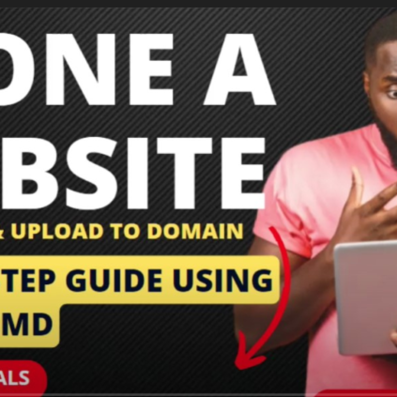 How to clone a website using Wget and CMD